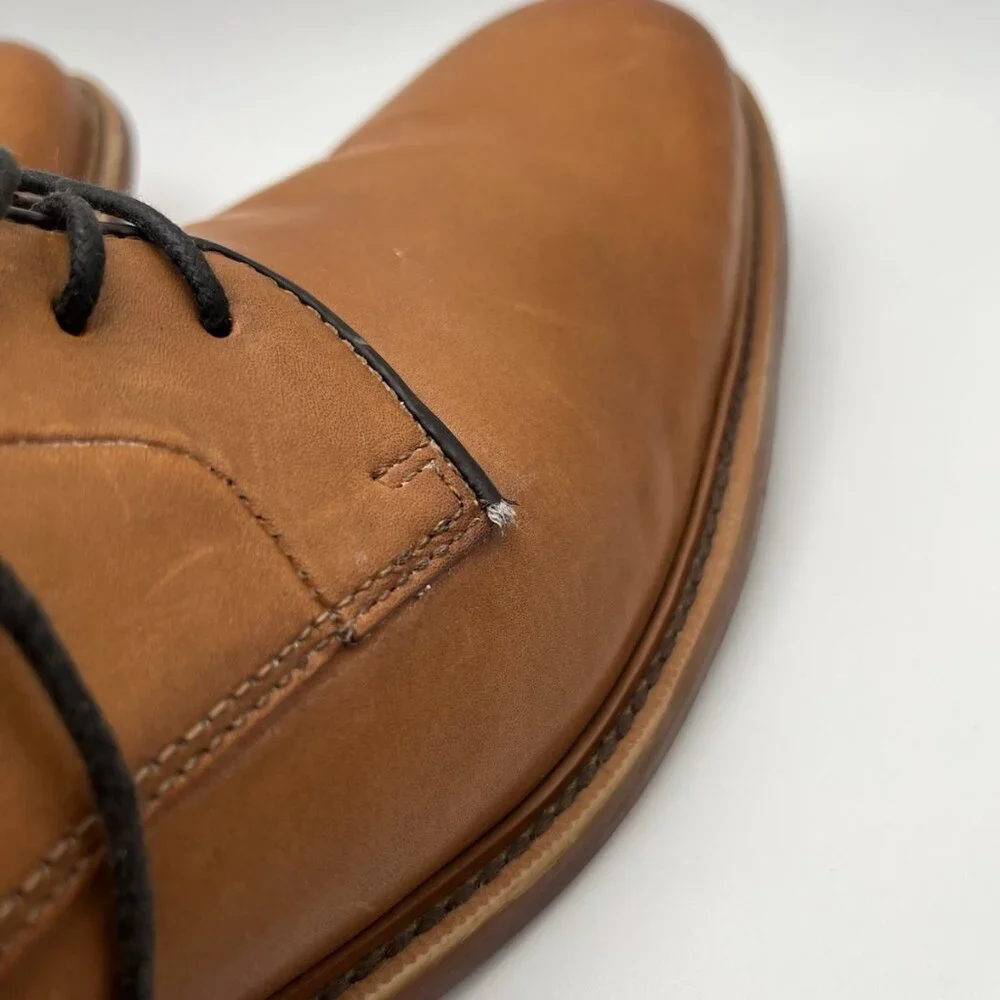Banana Republic Brown Leather Oxfords Ortholite Dress Derby Shoes Men's 11.5M